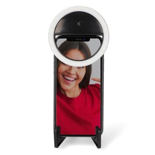 Support de poche pour smartphone KSIX avec Ring Light noir (BXYOUTBMINI) Support de poche pour smartphone KSIX avec Ring Light noir (BXYOUTBMINI)